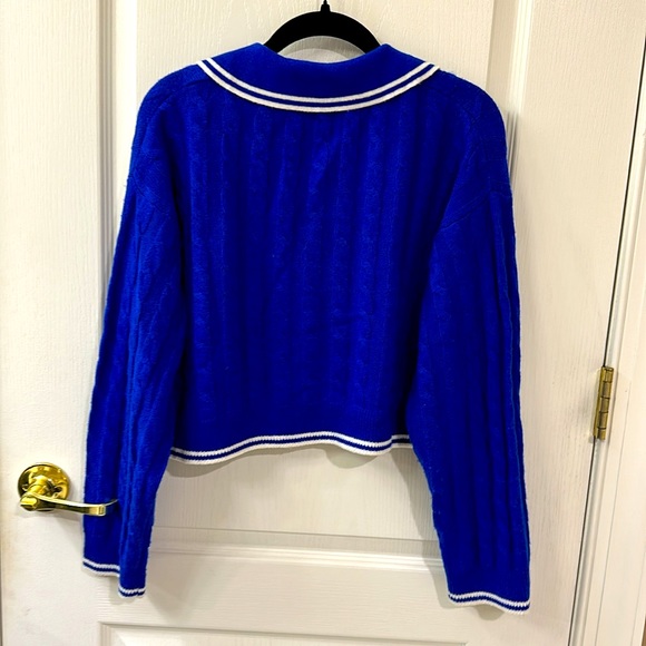 SANDRO sweater Electric Blue, size 2, Small USA, used twice. - Picture 5 of 5